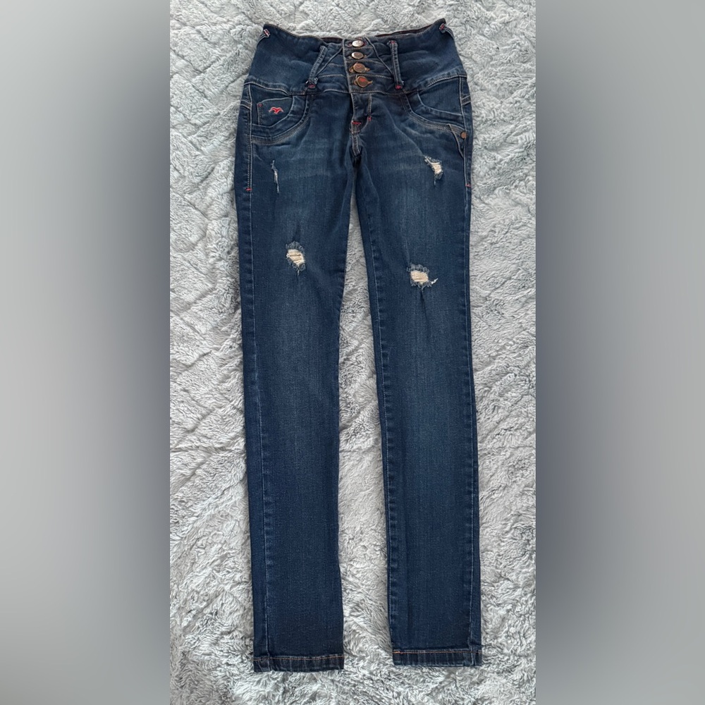 Distressed Blue Women's Jeans